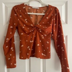 ABERCROMBIE Floral Rust Top